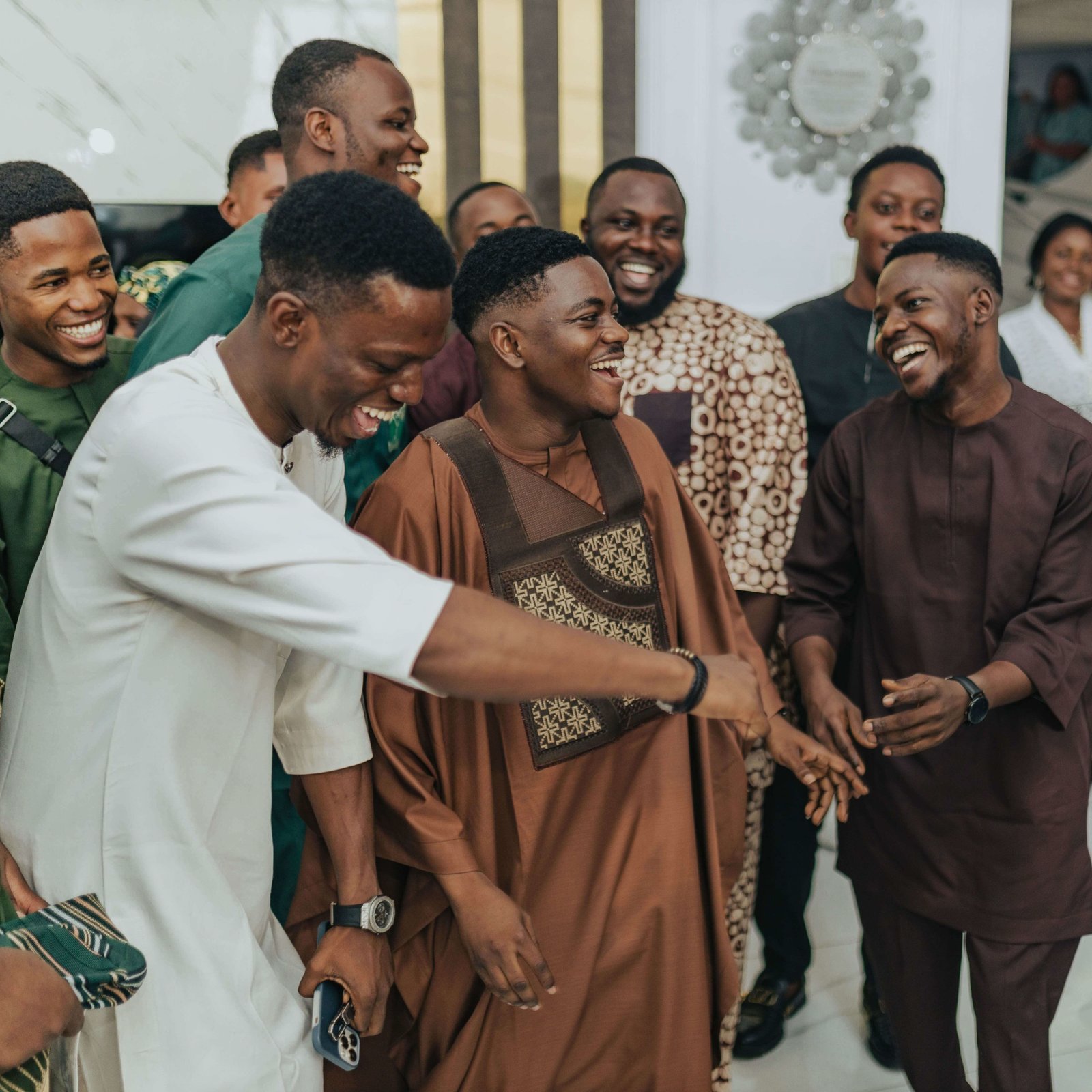 Wedding celebration moment