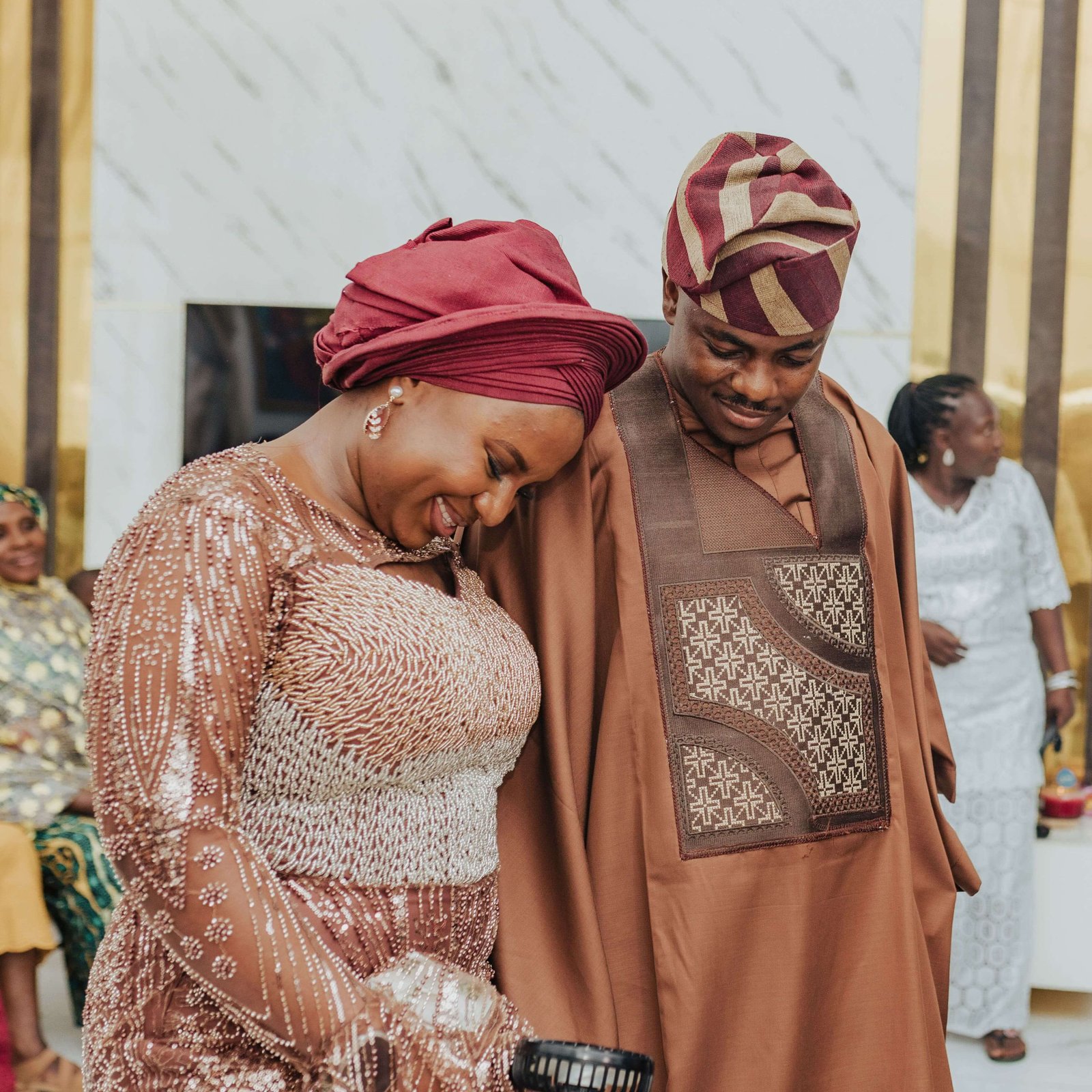 Wedding celebration moment